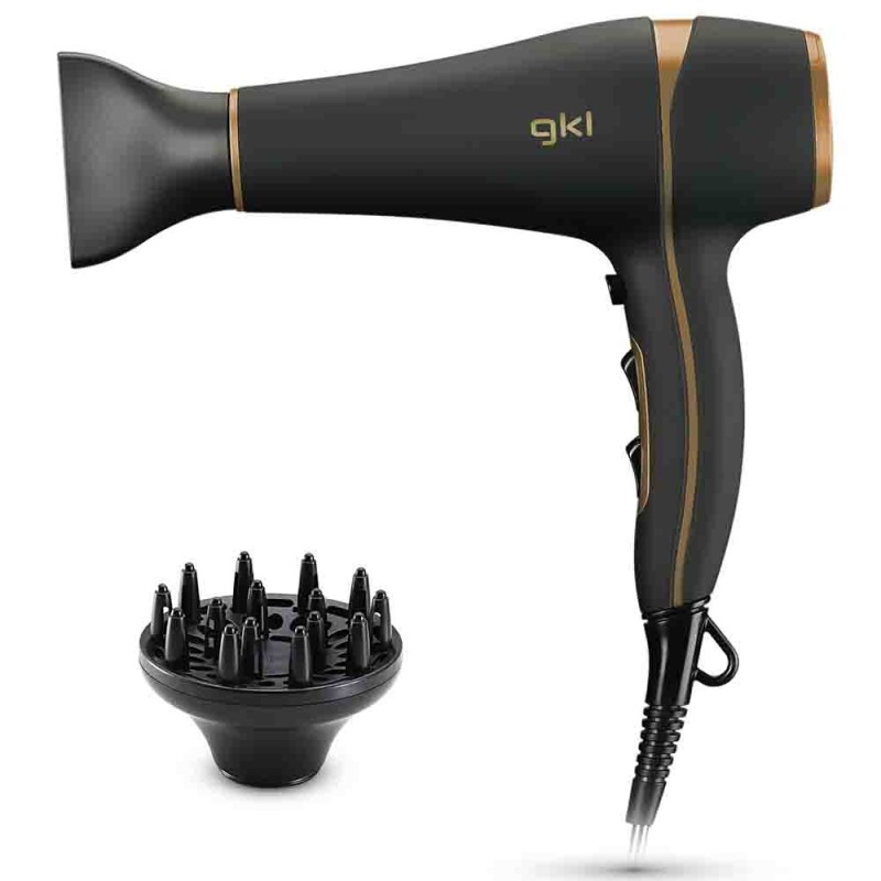 Grunkel ONYX S2200 secador 2200 W Negro, Oro
