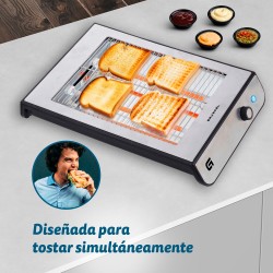 Grunkel TSP-INOX tostadora 6 4 rebanada(s) 600 W Acero inoxidable