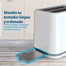 Grunkel TSB-EASYTOAST tostadora 6 2 rebanada(s) 870 W Blanco