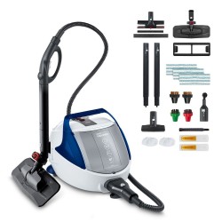 Polti Pro 100 Eco Power Limpiador a vapor de cilindro 1900 W Negro, Azul, Blanco