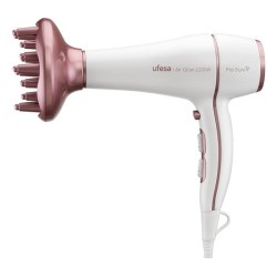 Ufesa 60306078 secador 2200 W Rosa, Blanco