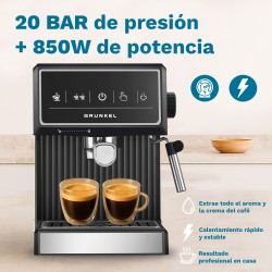 Grunkel CAFPRESSO-20PULSE cafetera eléctrica Semi-automática Máquina espresso 1,8 L