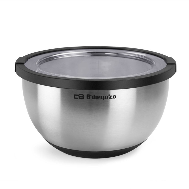 Orbegozo BOA 5000 recipiente de almacenar comida Alrededor Cuenco 5 L Negro, Acero inoxidable 1 pieza(s)
