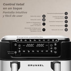 Grunkel 8426156019024 freidora Doble 10 L Independiente 2800 W Freidora de aire caliente Negro