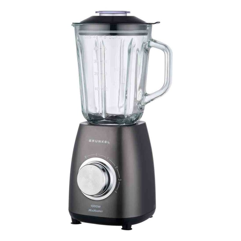 Grunkel BAT-1000MIXMASTER licuadora 1,5 L Batidora de vaso 1000 W Negro, Acero inoxidable, Transparente