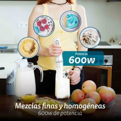 Grunkel MP-600EASY licuadora Batidora de inmersión 600 W Blanco