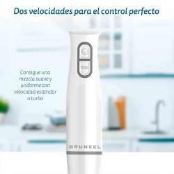 Grunkel MP-600EASY licuadora Batidora de inmersión 600 W Blanco