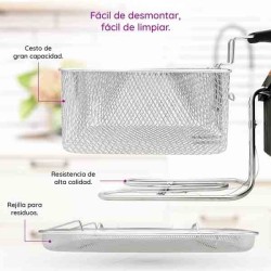 Grunkel MAXIFRYPRO freidora Sencillo 4,2 L Independiente 3000 W Acero inoxidable