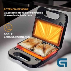 Grunkel SAN-MULTING sandwichera 850 W Acero inoxidable