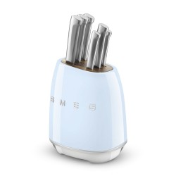 Smeg KBSF02PB juego de cuchillos y cubertería de cocina Bloque con ranuras para cuchillos