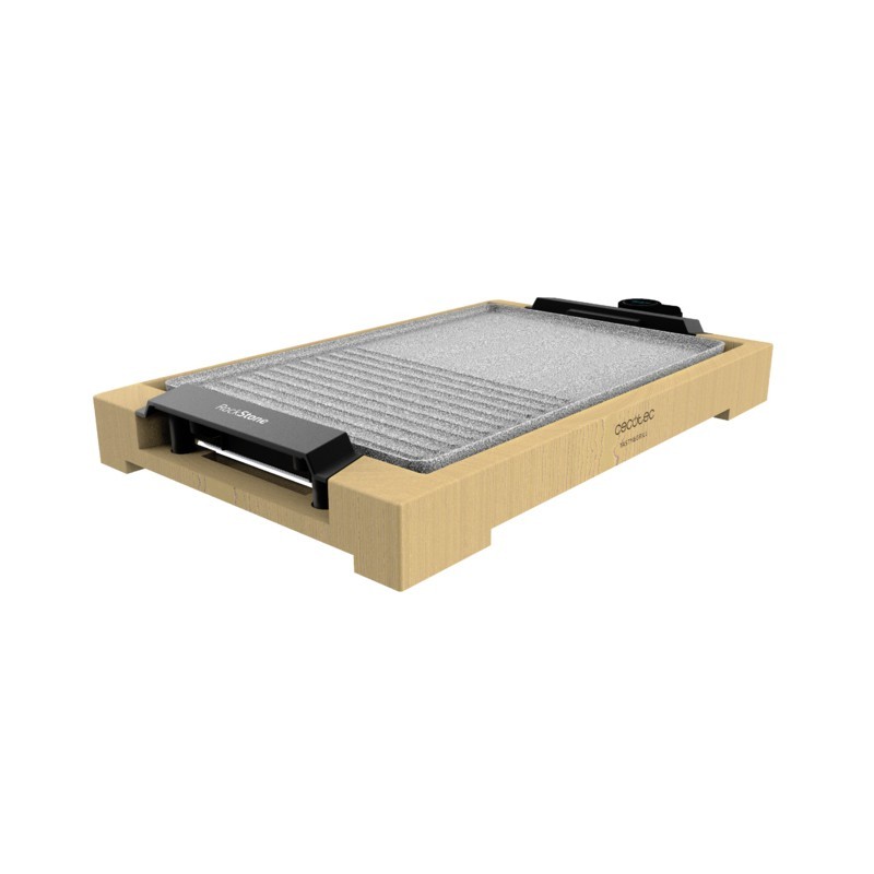 Cecotec 03091 plancha eléctrica Independiente 2000 W Gris, Madera