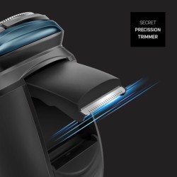 Taurus 3 Side Shave IPX7 Máquina de afeitar de rotación Recortadora Negro, Azul