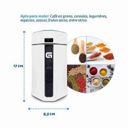 Grunkel MO-150BL molinillo de café 150 W Blanco