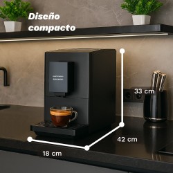 Grunkel DARKCAFPRESSO cafetera eléctrica Totalmente automática Máquina espresso 1,2 L