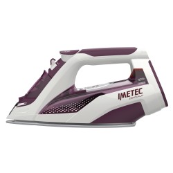 Imetec ZeroCalc Z3 3900 Plancha vapor-seco Suela de cerámica 2400 W Violeta, Blanco