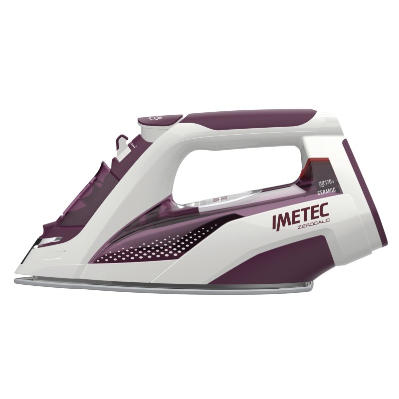 Imetec ZeroCalc Z3 3900 Plancha vapor-seco Suela de cerámica 2400 W Violeta, Blanco