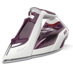 Imetec ZeroCalc Z3 3900 Plancha vapor-seco Suela de cerámica 2400 W Violeta, Blanco