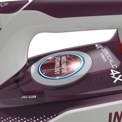 Imetec ZeroCalc Z3 3900 Plancha vapor-seco Suela de cerámica 2400 W Violeta, Blanco