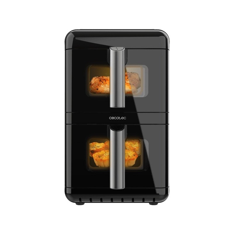 Cecotec Cecofry DuoLevel 12000 Window Doble 12 L Independiente 2900 W Freidora de aire caliente Negro
