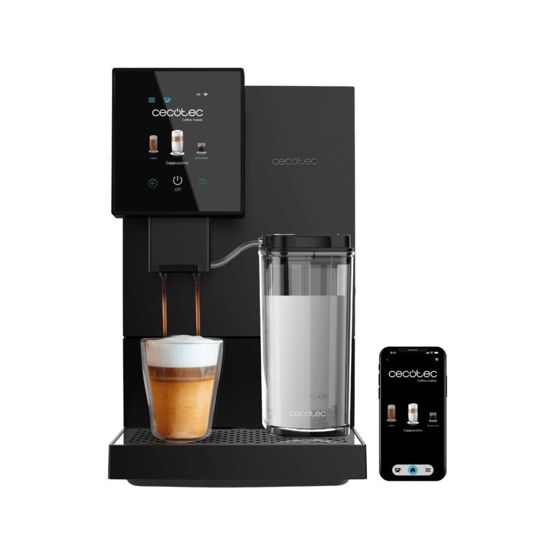 Cecotec Cremmaet Compactccino Connected Totalmente automática Cafetera moka eléctrica 1,1 L
