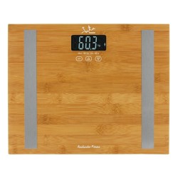JATA 577 báscula de baño Rectángulo Bamboo Báscula personal electrónica