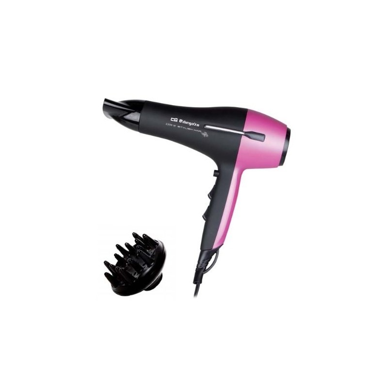 Orbegozo SE 2320 secador 2200 W Negro, Rosa