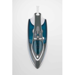JATA PL619C plancha Plancha a vapor Suela de cerámica 2600 W Azul, Gris, Blanco