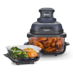 Ninja CRISPi Sencillo 3,8 L 1700 W Freidora de aire caliente Azul, Gris, Transparente