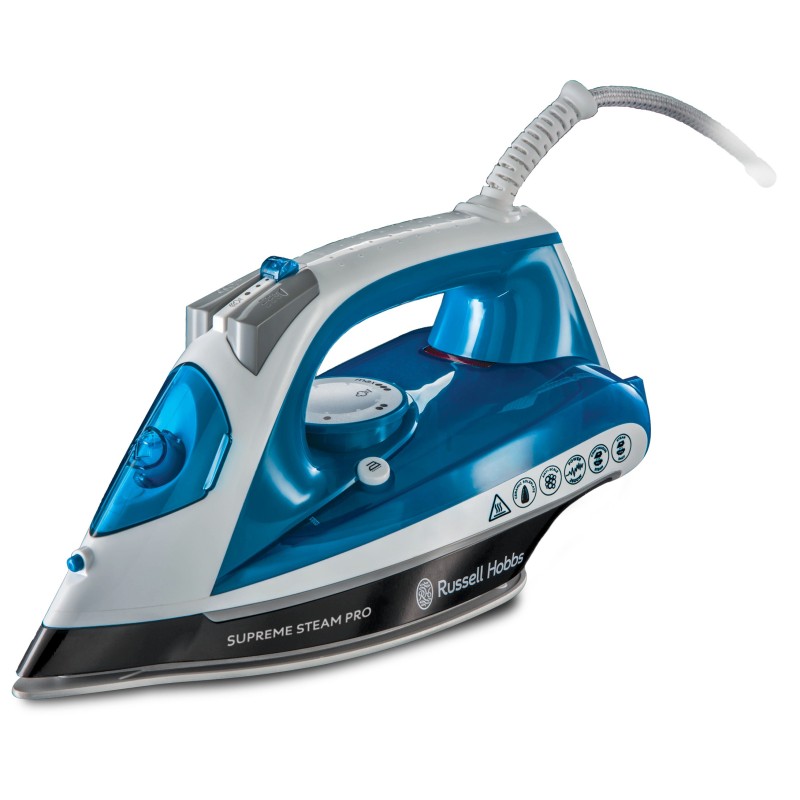 Russell Hobbs Supreme Steam Pro 2600 W 0,31 L Suela de cerámica Azul, Blanco
