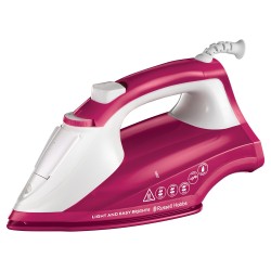 Russell Hobbs 26480-56 plancha Plancha vapor-seco Suela de cerámica Rojo, Blanco
