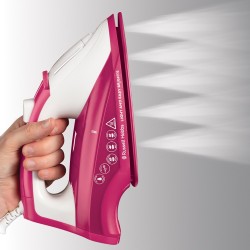Russell Hobbs 26480-56 plancha Plancha vapor-seco Suela de cerámica Rojo, Blanco