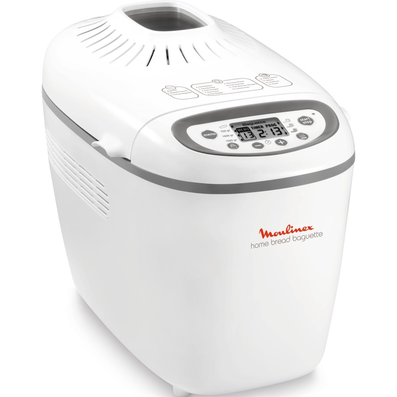 Moulinex OW6101 panificadora 1650 W Blanco, Gris