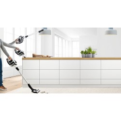 Bosch Serie 8 BBS812PCK aspiradora de pie y escoba eléctrica Aspiradora escoba 2 en 1 Batería Secar Sin bolsa Blanco