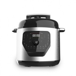 Ollas GM H 6 L Negro, Acero inoxidable