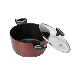 JATA CF924 olla sopera 4 L Rojo Aluminio