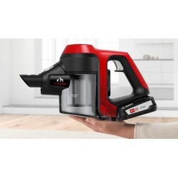 Bosch Serie 6 BBS61PET2 aspiradora de pie y escoba eléctrica Aspiradora escoba 2 en 1 Batería Secar Sin bolsa Rojo