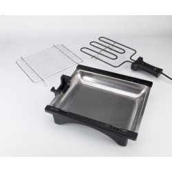 JATA BQ95 barbacoa y parrilla al aire libre Mesa Eléctrico Negro 2000 W