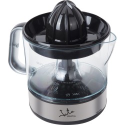 JATA EX421 exprimidor Exprimidor eléctrico con brazo 40 W Negro, Acero inoxidable, Transparente