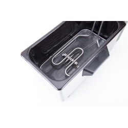 JATA FR680 freidora Sencillo 3,2 L Independiente 2000 W Negro, Acero inoxidable