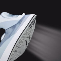 JATA PL1058C plancha Plancha a vapor Suela de cerámica 3000 W Gris, Blanco