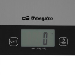Orbegozo PC 2026 Negro, Acero inoxidable Encimera Rectángulo Báscula electrónica de cocina