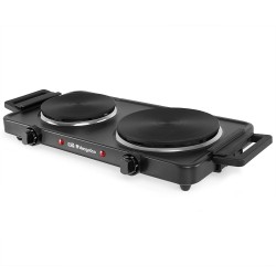 Orbegozo PE2855 hobs Negro Encimera Hornillo eléctrico   Placa eléctrica 2 zona(s)