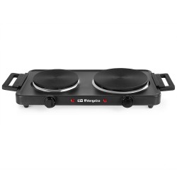 Orbegozo PE2855 hobs Negro Encimera Hornillo eléctrico   Placa eléctrica 2 zona(s)