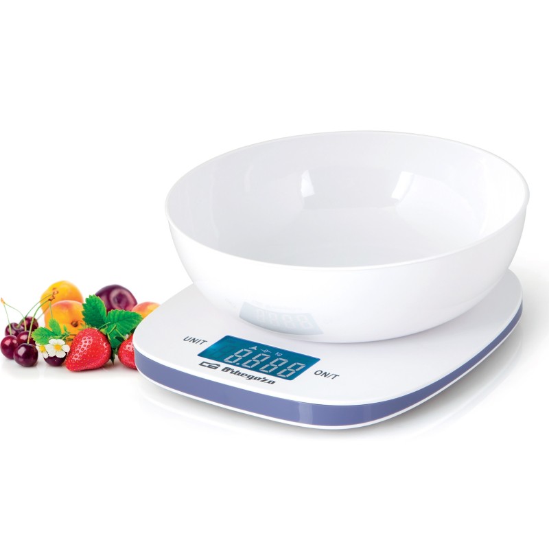 Orbegozo PC 1014 báscula de cocina Blanco Encimera Rectángulo Báscula electrónica de cocina