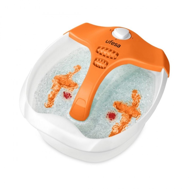 Ufesa BH5700 bañera de pies 80 W Naranja, Blanco