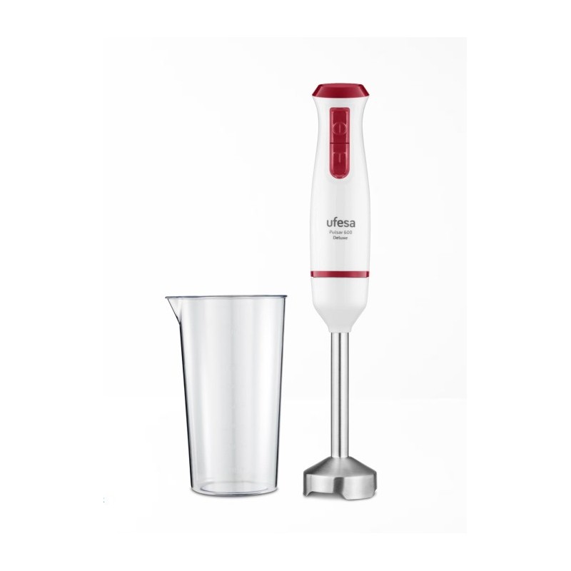 Ufesa Pulsar 600 Delux 0,6 L Batidora de inmersión 600 W Rojo, Blanco
