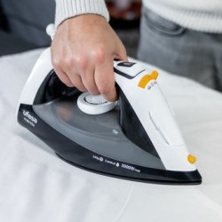Ufesa PV3650 Mérida Plancha vapor-seco Suela de cerámica 3000 W Negro, Blanco