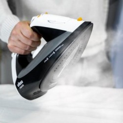 Ufesa PV3650 Mérida Plancha vapor-seco Suela de cerámica 3000 W Negro, Blanco
