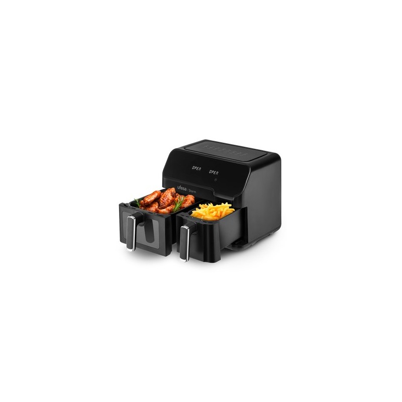 Ufesa Storm Doble 9 L 1700 W Freidora de aire caliente Negro