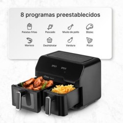 Ufesa Storm Doble 9 L 1700 W Freidora de aire caliente Negro